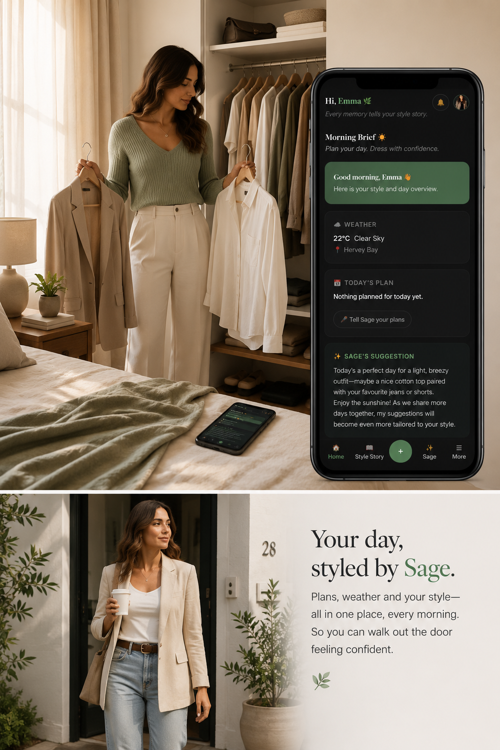 Daily outfit planner and what to wear app — weather-based styling advice every morning